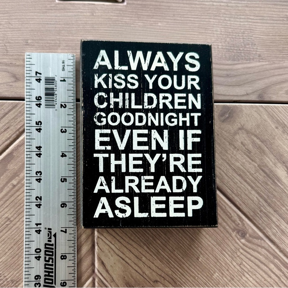 Black and White Inspirational Wooden Sign - Picture 2 of 10